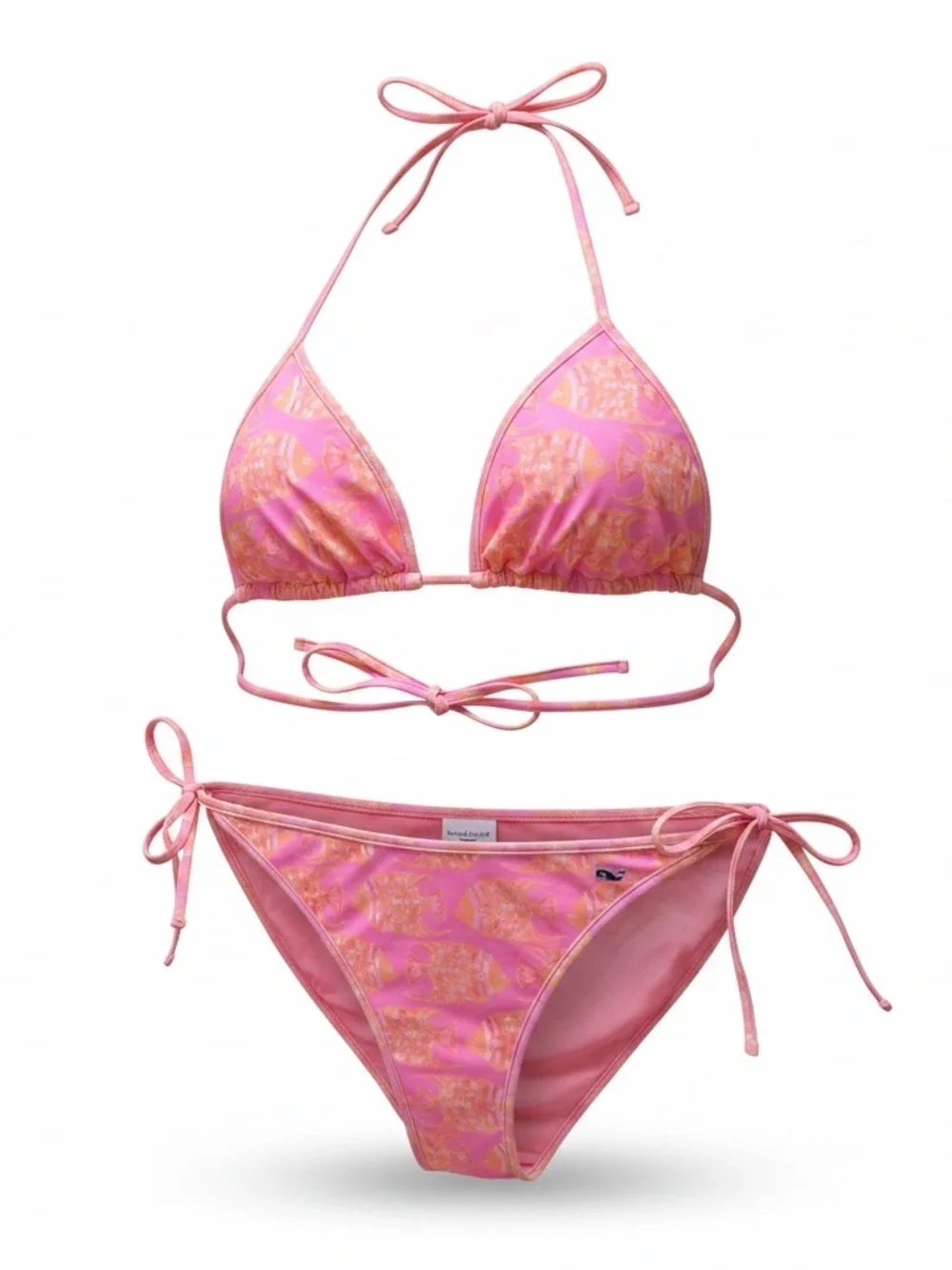 🎣 Vineyard Vines Fish Print Bikini Set | Pink Coral NWT